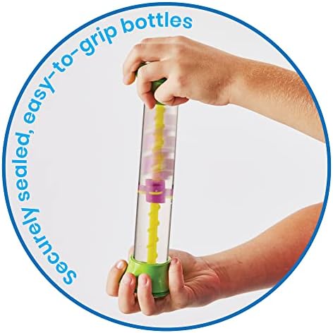 hand2mind Sensory Fidget Tubes, Sensory Toys, Travel Toys, Quiet Fidgets for Classroom, Calm Down Corner Supplies, Anxiety Relief Items for Kids, Toddler Stocking Stuffers, for Kids - Image 5