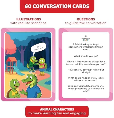 Who What Why Safety Conversation Cards for Kids, SEL Game, Ages 4+ - Image 3