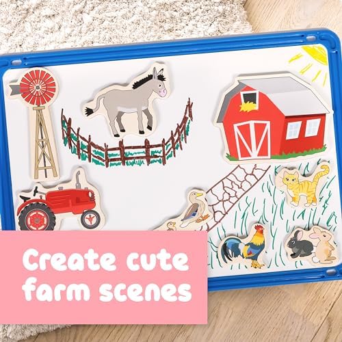 Spark & Wow Wooden Magnets, Farm - Image 4