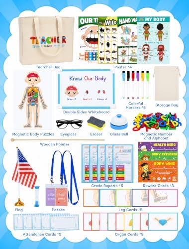 Play School Pretend Teacher Set for Kids Teaching Learning Toy - Image 5