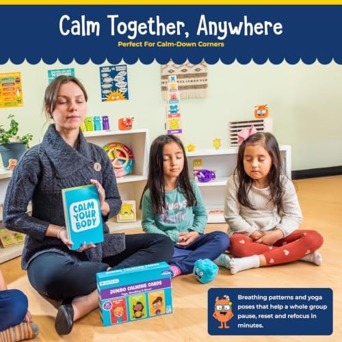 Open The Joy Jumbo Calming Cards, SEL Mindfulness Cards for Kids 3+ - Image 3