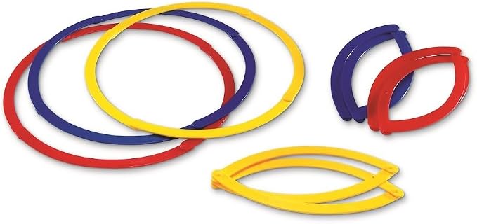 Didax Attribute Sorting Rings – Hands-On Math Manipulatives for Sorting, Classification, Patterns & Critical Thinking, Classroom & Homeschool by Didax
