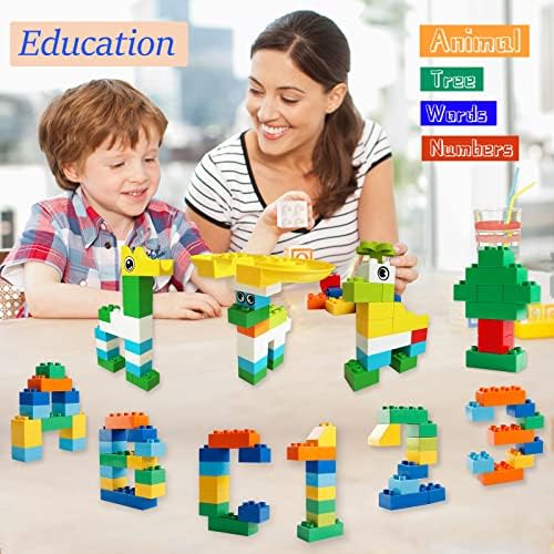 Klobroz Marble Run Building Blocks, 145 PCS Classic Big Blocks STEM Toy - Image 5