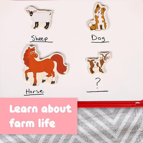 Spark & Wow Wooden Magnets, Farm - Image 6