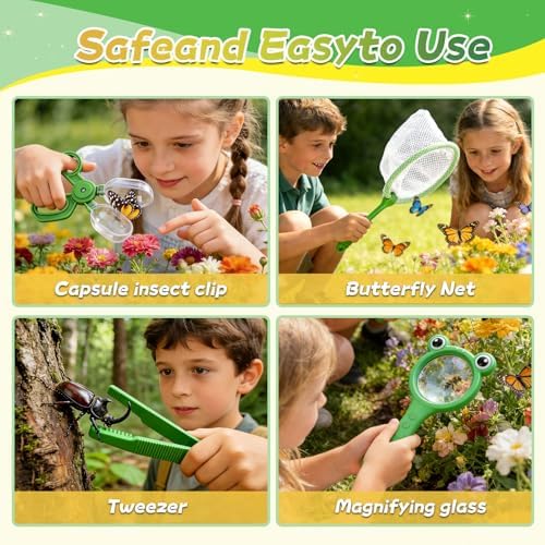 28 PCS Outdoor Explorer Kit, Bug Catcher for Kids Educational Outdoor Toys - Image 5