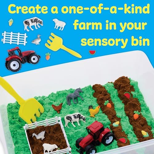 Creativity for Kids Sensory Bin: Farm | Calming, Screen-Free Play with Sand, Animals & Tools | Summer Activities for Toddlers | Back to School Fun (Ages 3+) - Image 4