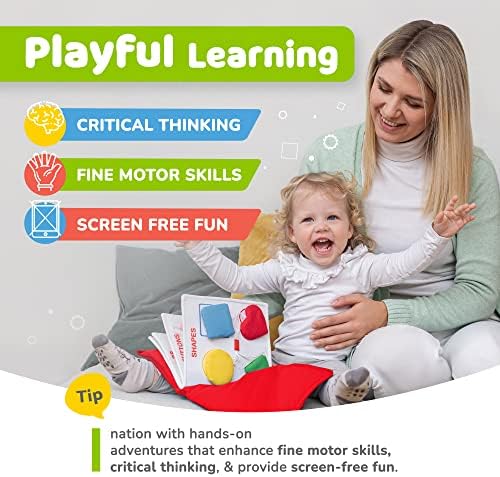 deMoca Toddler Travel Toys, Quiet Book for Toddlers 1-3, Plane and Car Toy - Image 6