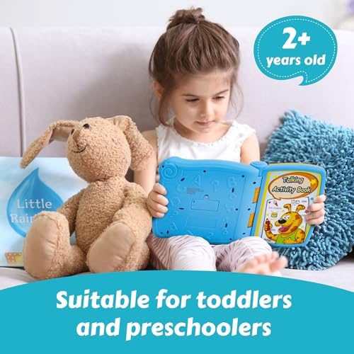Talking Activity Book for 2 Years Old & Up - Sound Book with 5 Learning Activities Including Letters, Numbers, Quiz Game & Memory Match - Interactive Books for Babies with Fun Sound and Melodies - Image 4