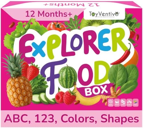 TOYVENTIVE Toddler Learning Kit with 4 Toddler Books, 2 Flash Cards for Toddlers 1-3, 4 Puzzles & 2 Games, Preschool Learning Activities by ToyVentive
