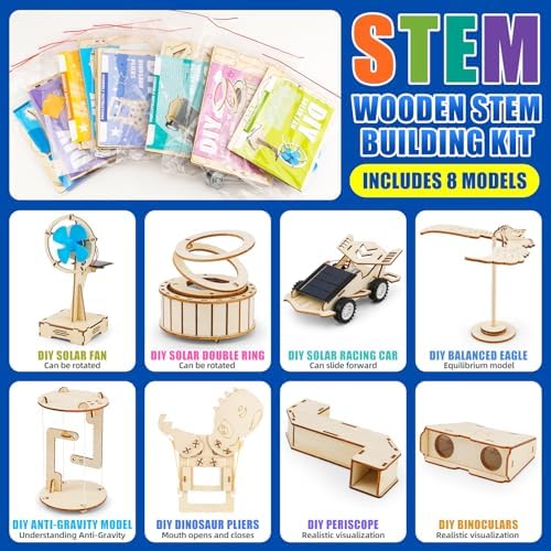 LUCKY GUESS 8 in 1 STEM Science Kit for Kids, Solar & Physics Experiments - Image 5