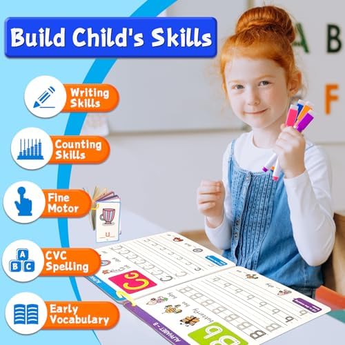Reusable Handwriting Tracing Books, Preschool Learning Toys for Kids 3-6 - Image 3