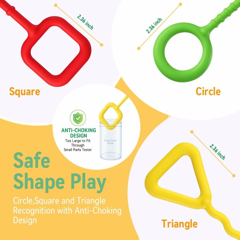 Montessori Silicone Pulling Toy for Babies (Red) - Image 5