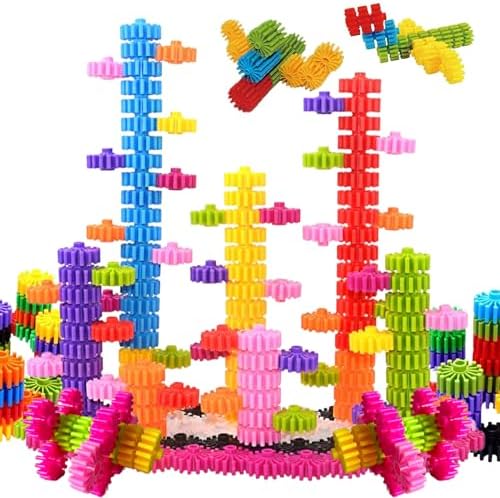 STEM Building Blocks Toys for Kids – Educational and Safe Gear Interlocking Construction Playset – Develop Creativity Preschool Brain Teaser Toys Gift for 3 4 5 Years Old Kids Boys Girls by KAKATIMES