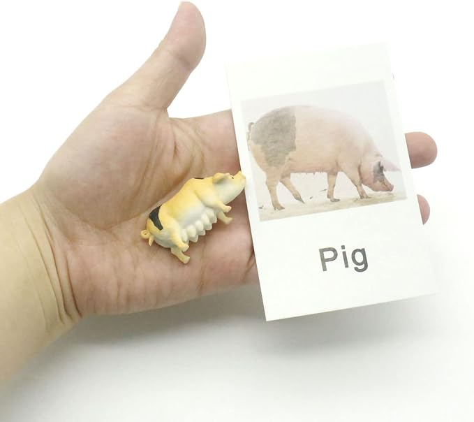 MEROCO Montessori Farm Animals Matching Cards Kids Preschool Toys - Image 7