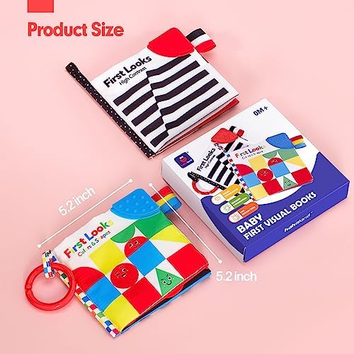 hahaland Baby Books 0-6 Months - 2PCS Infant Tummy Time Babies Toy - Image 6
