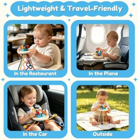 Montessori Pull String Sensory UFO Toy for Children 18 Months+ - Image 4