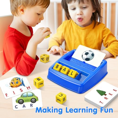 HahaGift Educational Toys for 3-5 Year Old Boy Girl Gifts, Matching Letter Learning Games Activities, Ideal Christmas Birthday Gift for Toddler Kids Age 3 4 5 6 7 Year Olds Boys Girls - Image 3
