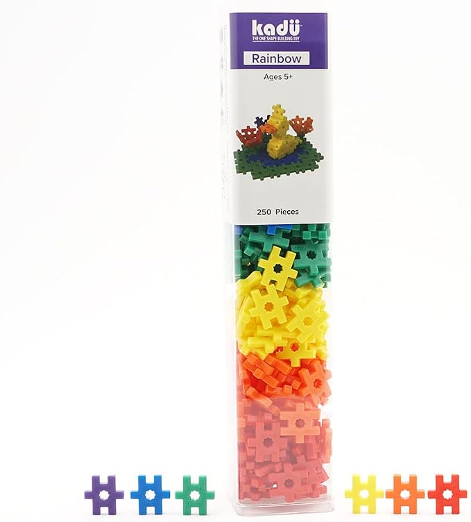 KADÜ 250 Piece Rainbow Set Kids Age 5+ Building Block STEM Interlocking Toy - Image 7