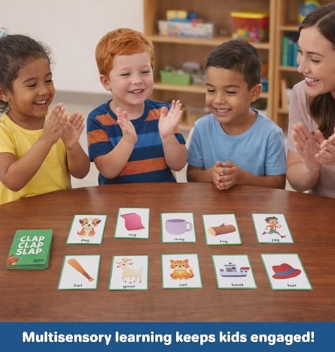 Clever Noodle Clap Clap Slap I Rhyming Games for Kindergarten I Reading Games for Kids I Preschool Learning Activities I Science of Reading - Image 6