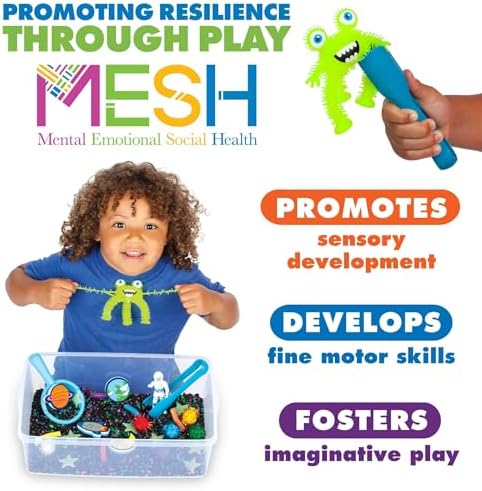 Creativity for Kids Sensory Bin: Outer Space Toys - Preschool and Toddler Sensory Toys, Kids Gifts for Boys and Girls Ages 3-5+, 10.25 x 14.5 x 4.75 inches - Image 5