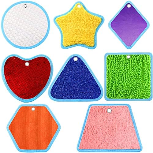 Boao 8 Set Mini Sensory Mats for Autism Kids Sensory Floor Tiles, Irregular by Boao