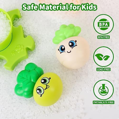 MOONTOY Baby Montessori Stacking Toys Learning Toys for 1 + Year Old 18pcs Plant Flower Pots & Puzzles Set, Color Sorting Toys for Toddlers 1-3, Birthday Gifts for 2 Year Old Girls Boys - Image 6