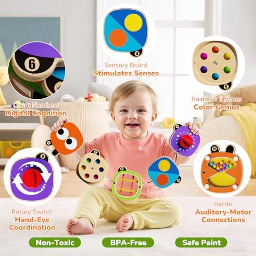 Baby Busy Board Toys for 1 Year Old, Montessori Toys for 1 2 3 Year Old - Image 6