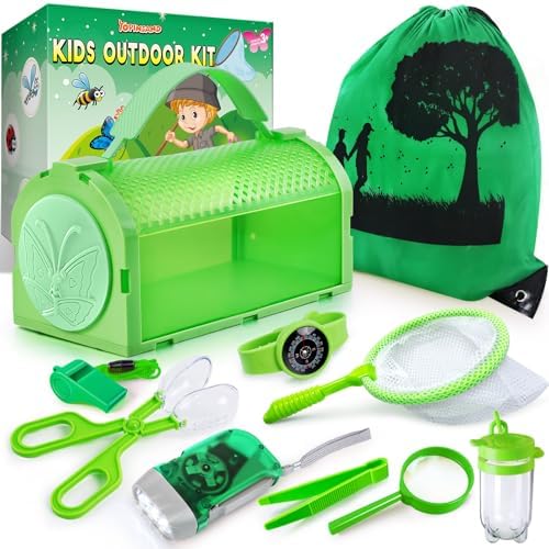 Bug Catcher Kit & Outdoor Explorer Kit for Kids, 10 Pcs Bug Catching Kit by YOPINSAND