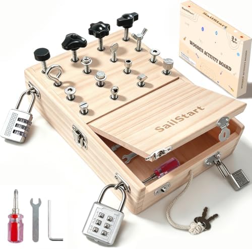 Montessori Busy Board Toys for 3-5 Year Old Kids Tool Set with Screwdriver by Unknown