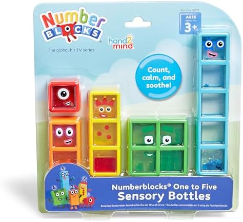hand2mind Numberblocks One to Five Sensory Bottles, Ages 3+ by hand2mind