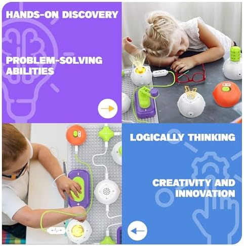 Science Kits for Kids - STEM Kits for Kids, Electronics Exploration Kit, Over 150 Projects, 14 Circuit Parts, STEM Educational Toy Gifts for Kid Boys Girls Ages 3 4 5 6 7 8 9 10 11 12 - Image 4