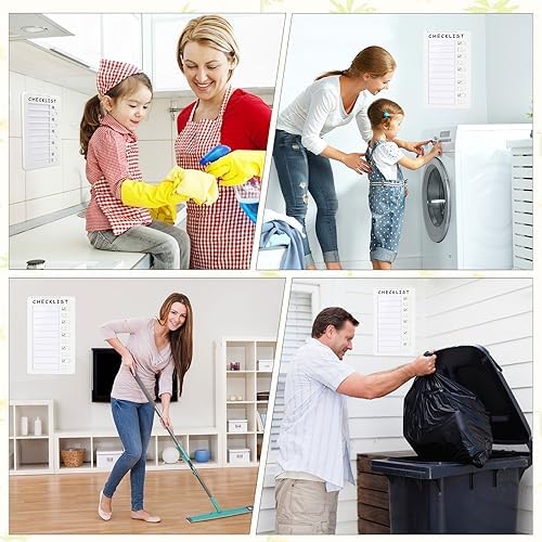 Magnetic Dry Erase Chore Chart for Kids, Whiteboard Checklist Board - Image 4