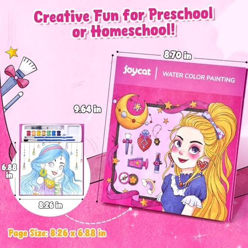 JoyCat Paint with Water Coloring Books for Toddlers (Makeup & Manicures) - Image 5