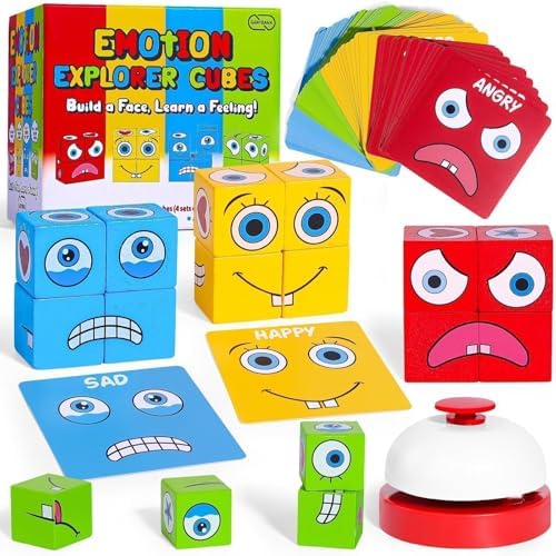 Garybank Emotion Cubes Game for Kids Develop Social Skills, Ages 5+ by Garybank