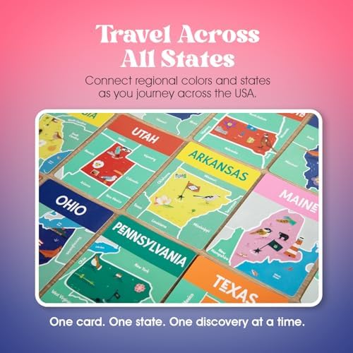 Geo Neighbors 50 States Card Game, Fun Learning Toys for Ages 6 and Up - Image 4