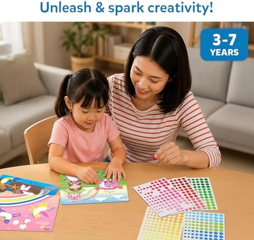 Skillmatics Dot It Sticker Art – Unicorns & Princesses, Craft Kit for Kids - Image 6