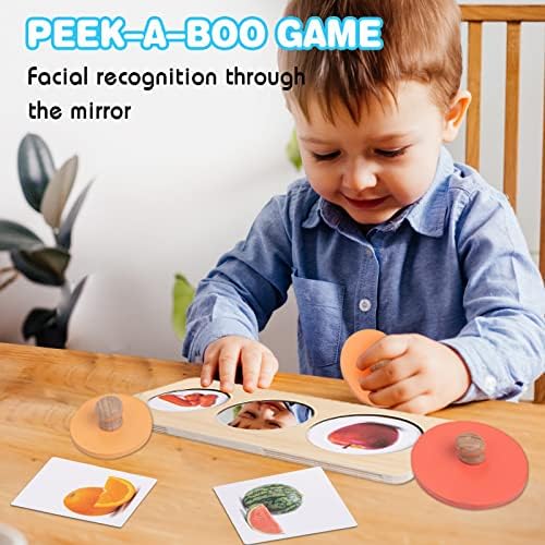 Twefex Montessori Spinning Drum + Montessori Multiple Shapes Knob Wooden Puzzles - Image 4