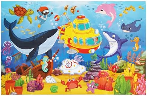 100 Piece Puzzles for Kids Ages 4-6 - Puzzles Ages 6-8 Year Old - Toy for Learning Ocean Animals for 8-10 yo - Jigsaw Toddler Game for Boy and Girl Ag by Unknown
