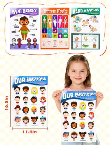 Pretend Teacher Role Play School Set with Emotion and Body Puzzles - Image 5