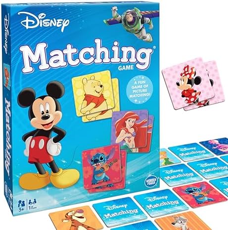 Wonder Forge Disney Matching Game - Fun Memory Game for Boys & Girls Ages 3 and Older - Featuring Classic Disney Characters - Preschool Learning Toy by WonderForge