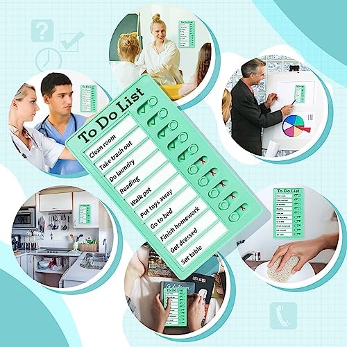 4 Pieces Chore Chart for Kids Multiple Kids - Sliding Routine Chart: Reusable to Do List, RV Checklist, Planning Board, Visual Schedule, and Reminder (Multicolored) - Image 2