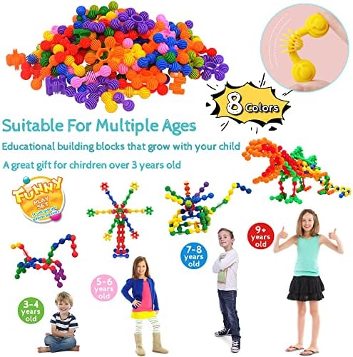 Kids Building Blocks STEM Toys, 120 PCS Plastic Gear Interlocking Sets That Bends - Safe Material - Toddler Educational Toy for Girls and Boys Aged 3+ - Image 4