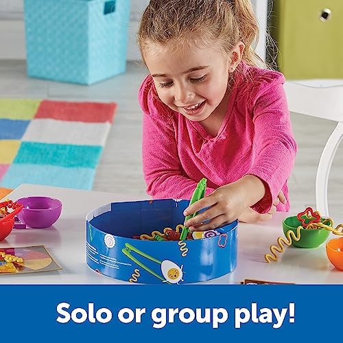 Learning Resources Noodle Knockout Fine Motor Game - Games for Kids Ages 4-8, Toddler Board Game, Educational Matching Kids Games, Preschool and Kindergarten Classroom Game, Gifts for Toddlers - Image 2