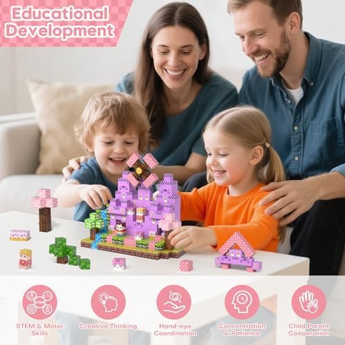 100PCS Magnetic Building Block,STEM Sensory Toys with Princess Castle Build - Image 6