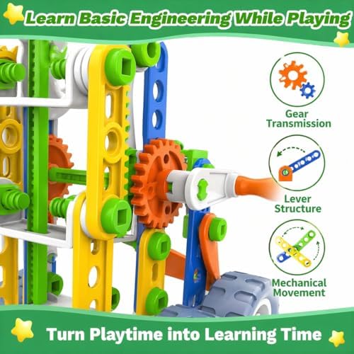 12 in 1 STEM Toys for 4 5 6 7 8+ Year Old Boy Girl Birthday Gifts Building Toys for Kids Ages 4-8 5-7 6-8 Educational Stem Activities for Boys 4-6 8-10 Construction Creative Games Holiday Idea Gift - Image 3
