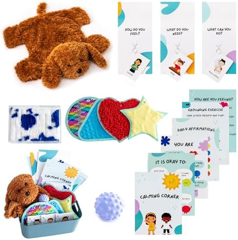 ODOXIA Calm Down Corner Kit for Classrooms | Sensory Tools for Kids | Includes Plush, Posters, Solutions Wall, Fidget Toys | Special Education | School Items for Children by Odoxia
