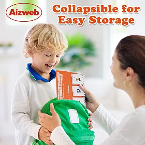 Aizweb CVC Word Builder,Phonics Games Flash Cards for Preschool Kindergarten Classroom,Montessori Special Education Reading Manipulative Spelling Toy for Learning Activity Teacher School Supplies - Image 7