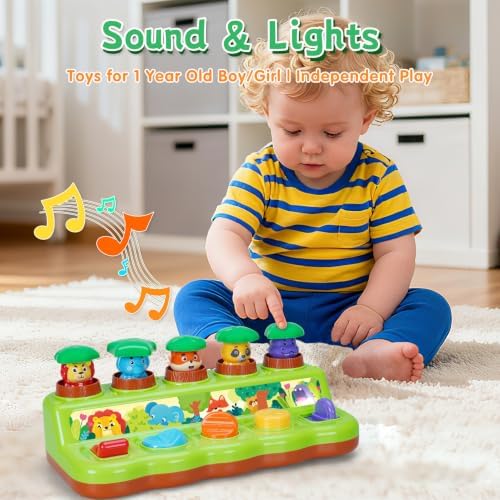 FS Pop Up Toy for 1 Year Old, Cause and Effect Learning Toy - Image 2