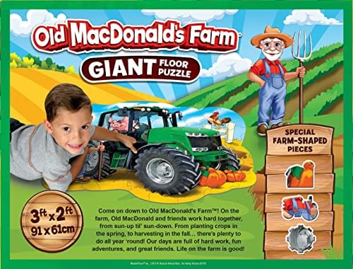 MasterPieces Floor Puzzle - Jumbo Size 36 Piece Jigsaw Puzzle for Kids - Old MacDonald's Floor Puzzle - 3ftx2ft - Image 3