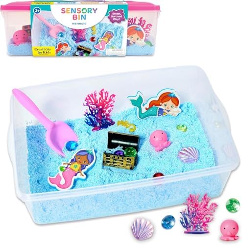 Creativity for Kids Sensory Bin: Mermaid - Mermaid Toys and Sensory Bins for Toddlers, Sensory Box and Bin Filler, Toddler Activities and Gifts for Girls (Ages 3+) by CreativityforKids